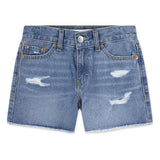 Levis Girlfriend Shorty Shorts In Indigo