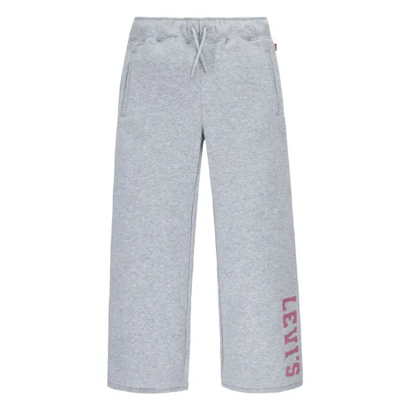 Levis Girls Wide Leg Fleece Pants In Grey