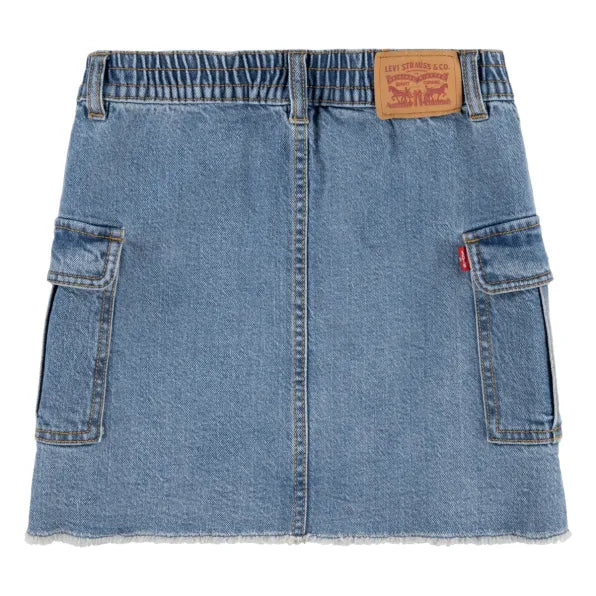 Levis Girls Cargo Skirt In Blue