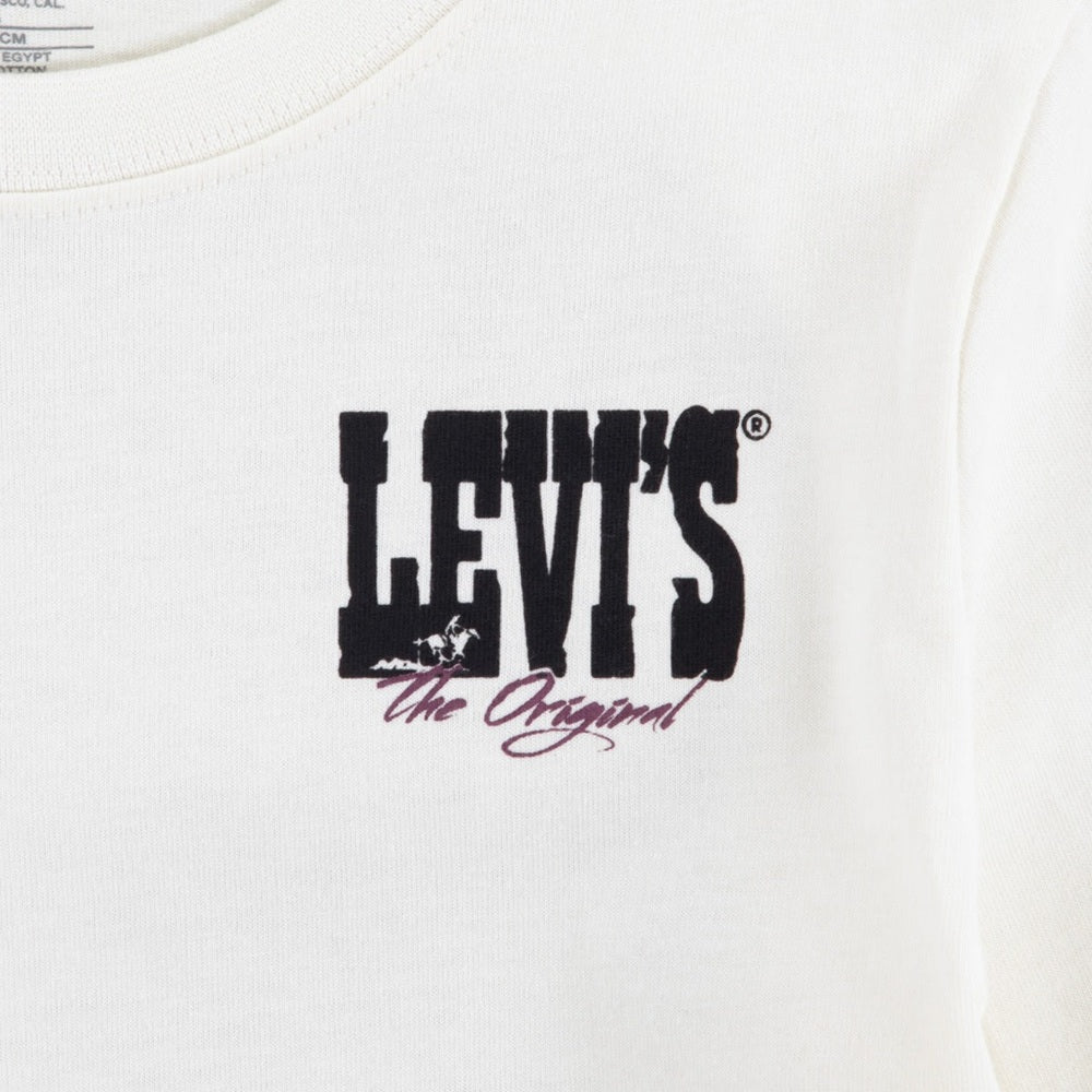 Levis Giddy Up Long Sleeve T-Shirt In Egret