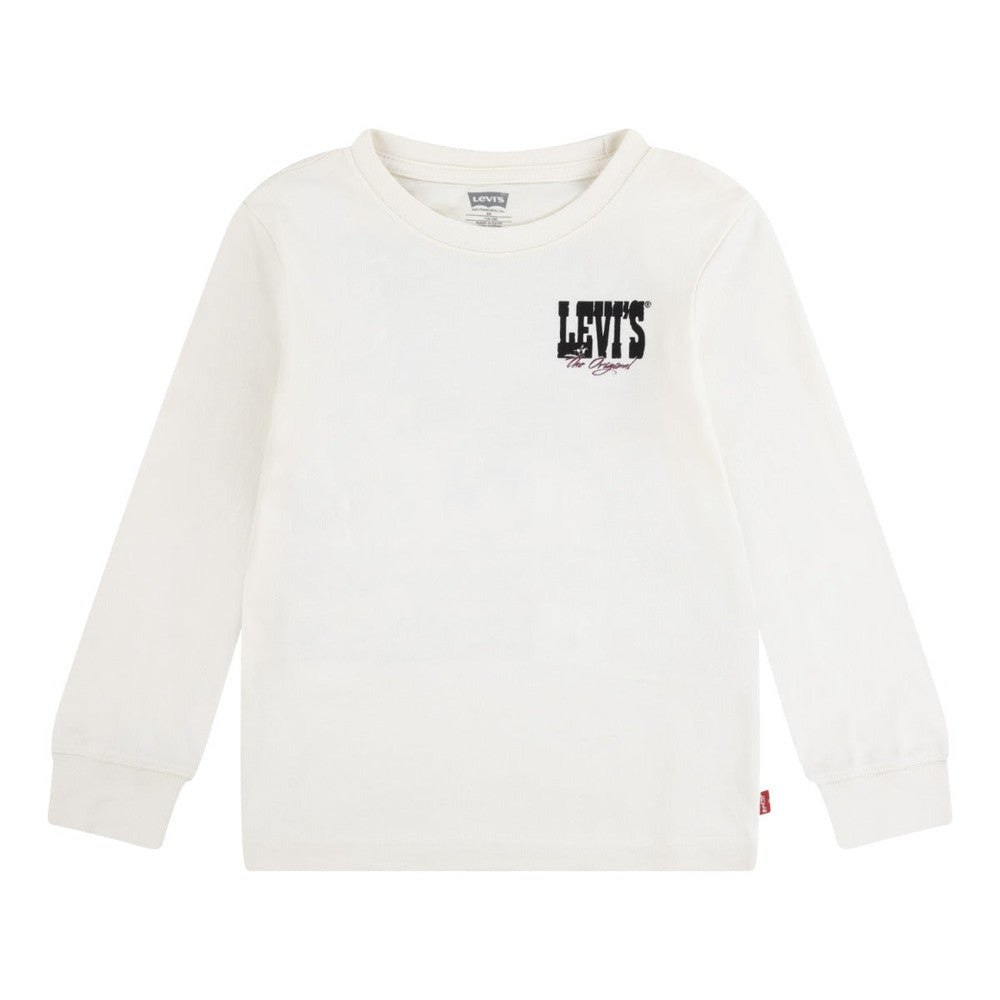 Levis Giddy Up Long Sleeve T-Shirt In Egret