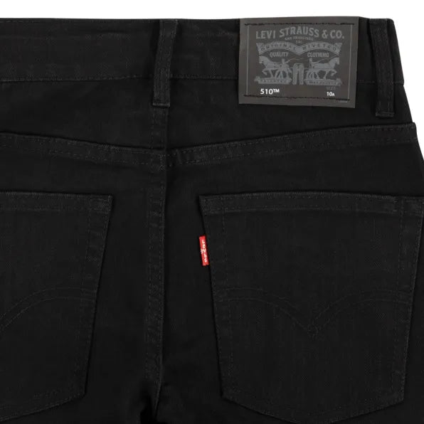Levis Boys 510 Stretch Jean In Black