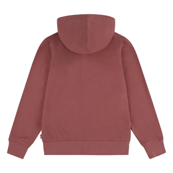 Levis Boys Solid Full Zip Hoodie In Roan Rouge