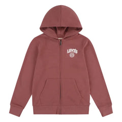 Levis Boys Solid Full Zip Hoodie In Roan Rouge