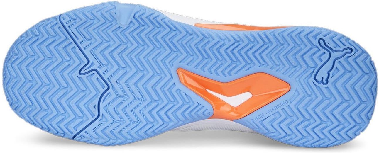 Puma Mens Solarsmash Rct Sneakers In White/Light Blue