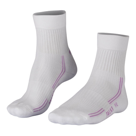 Falke Womens Netball Socks In White/Brighy Lillac