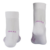 Falke Womens Netball Socks In White/Brighy Lillac