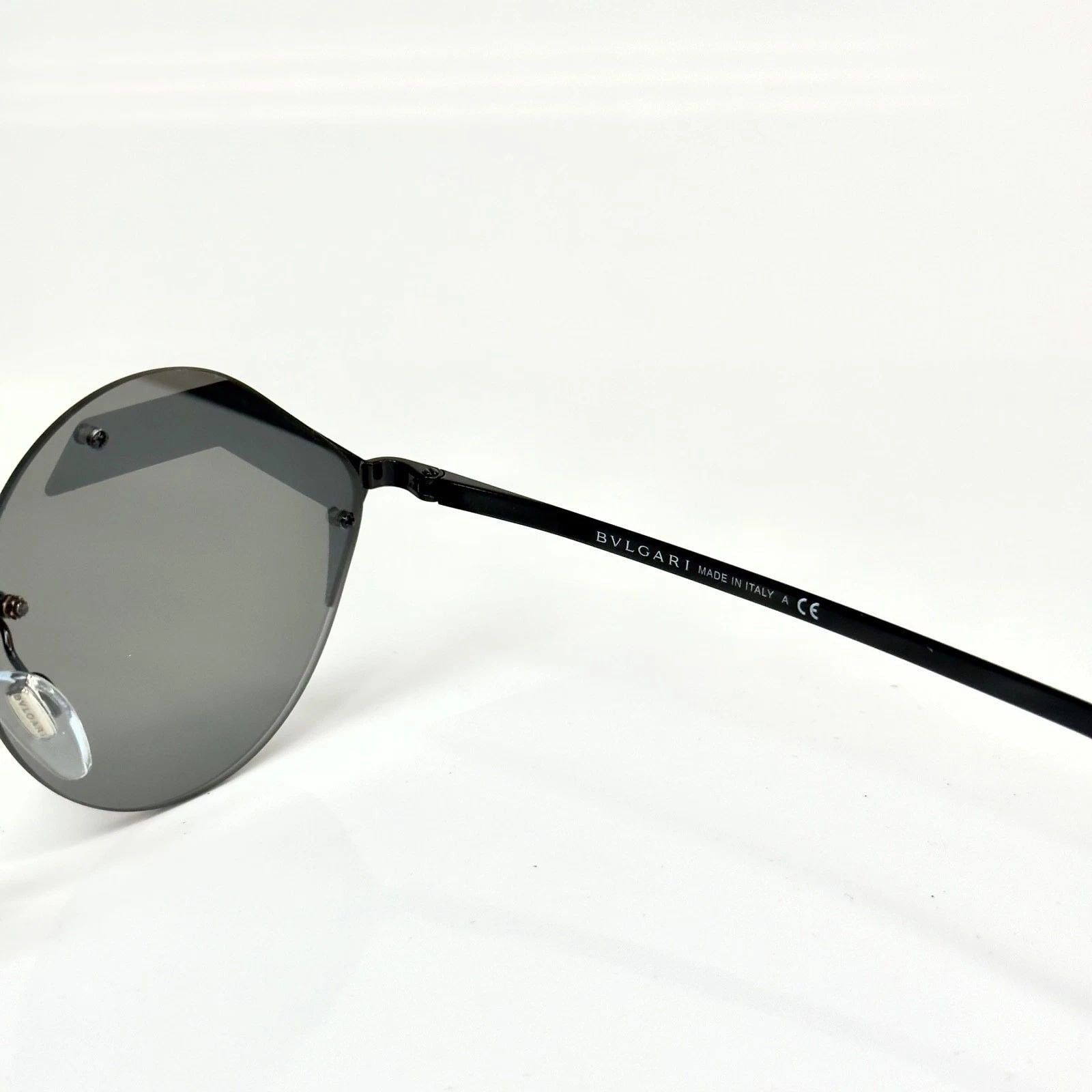 Bvlgari Silver Mirror  Sunglasses For Men In Black