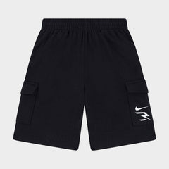 Nike Boys French Terry Cargo Short In Black