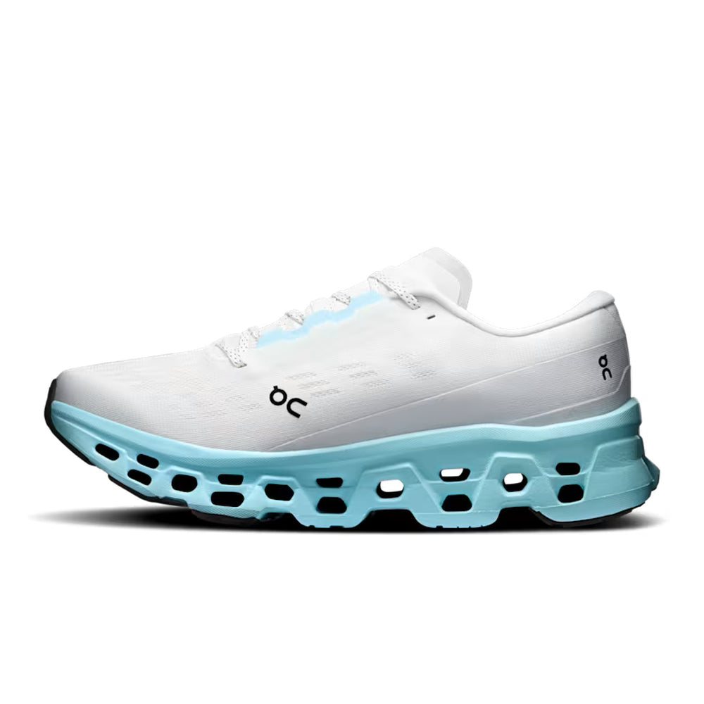 On Mens Cloudmonster 3.0 Shoes In Ivory Topaz