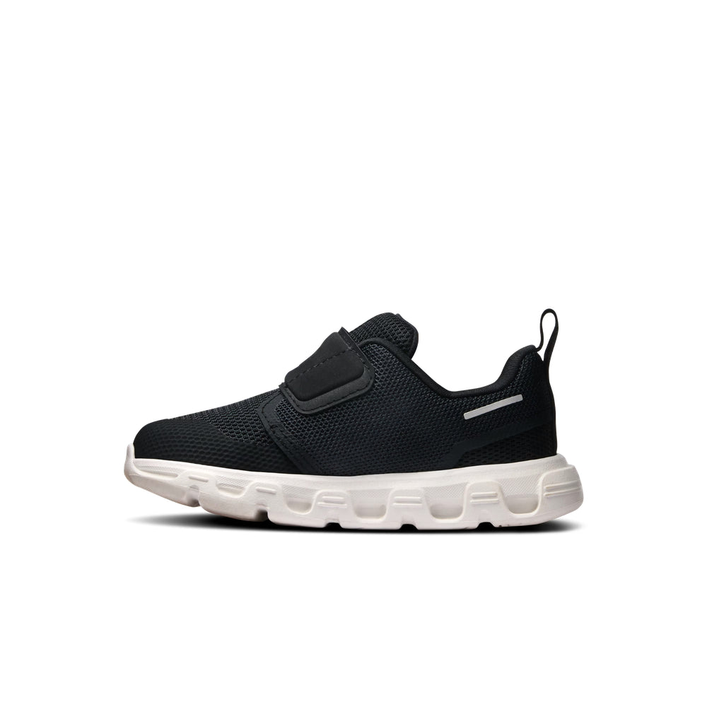 On Unisex Kiddies Cloud Dash Sneakers In Black/White