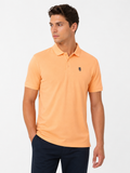 Pringle Mens Pringle Austyn Pique Golfer In Peach