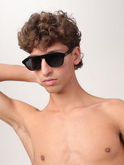 Fendi Black Acetate Fe40143I 5201A Sunglasses
