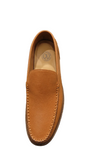 Zergs Mens Topsin Penny Leather Shoes In Tan