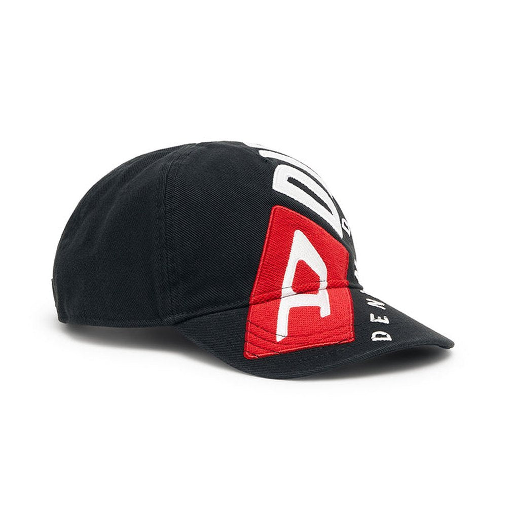 Diesel Mens C Div Cap In Black/Red/White
