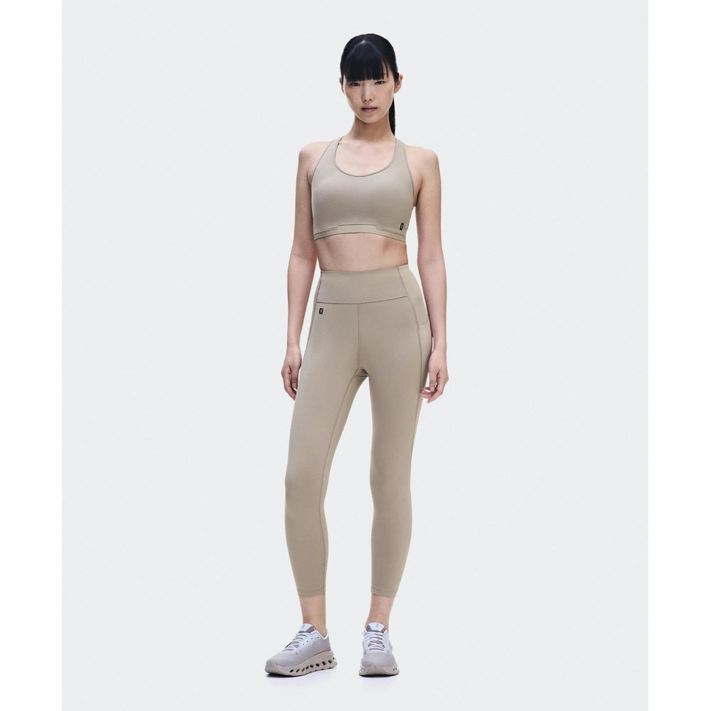 On Womens 7/8 Train Tights In Clay