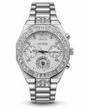 Guess Womens Selina Analog Watch In Silver