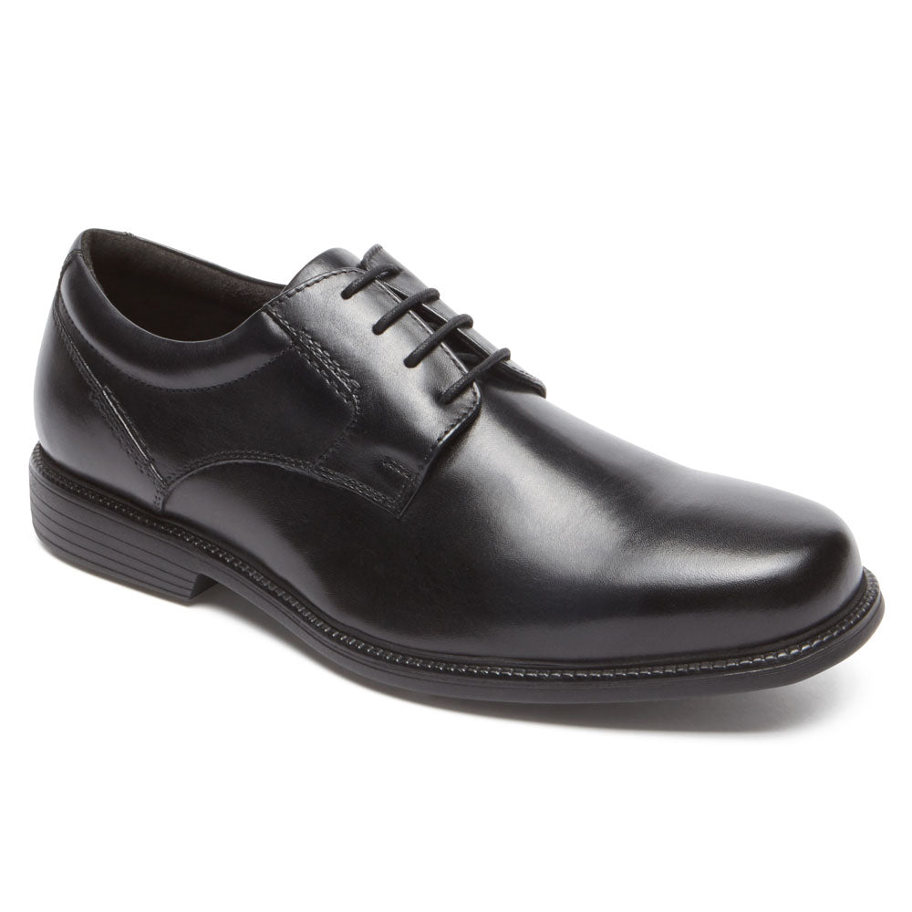 Rockport Mens Charles Road Black Plaintoe Shoes