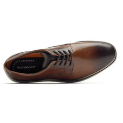 Rockport Mens Garrett Plain Cognac Toe Shoes