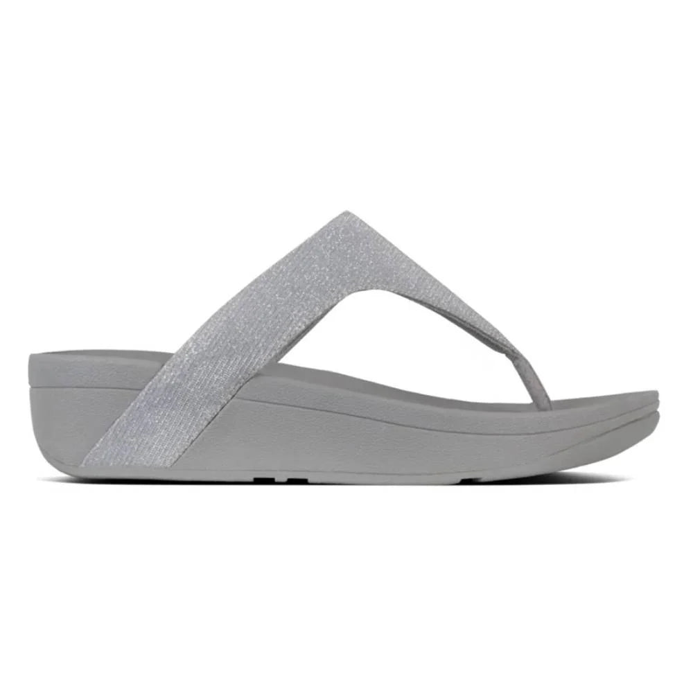 Fitflop Ladies Lottie Glitz Sandals In Silver