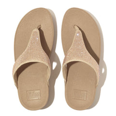 Fitflop Womens Lulu Crystal Shoes In Beige