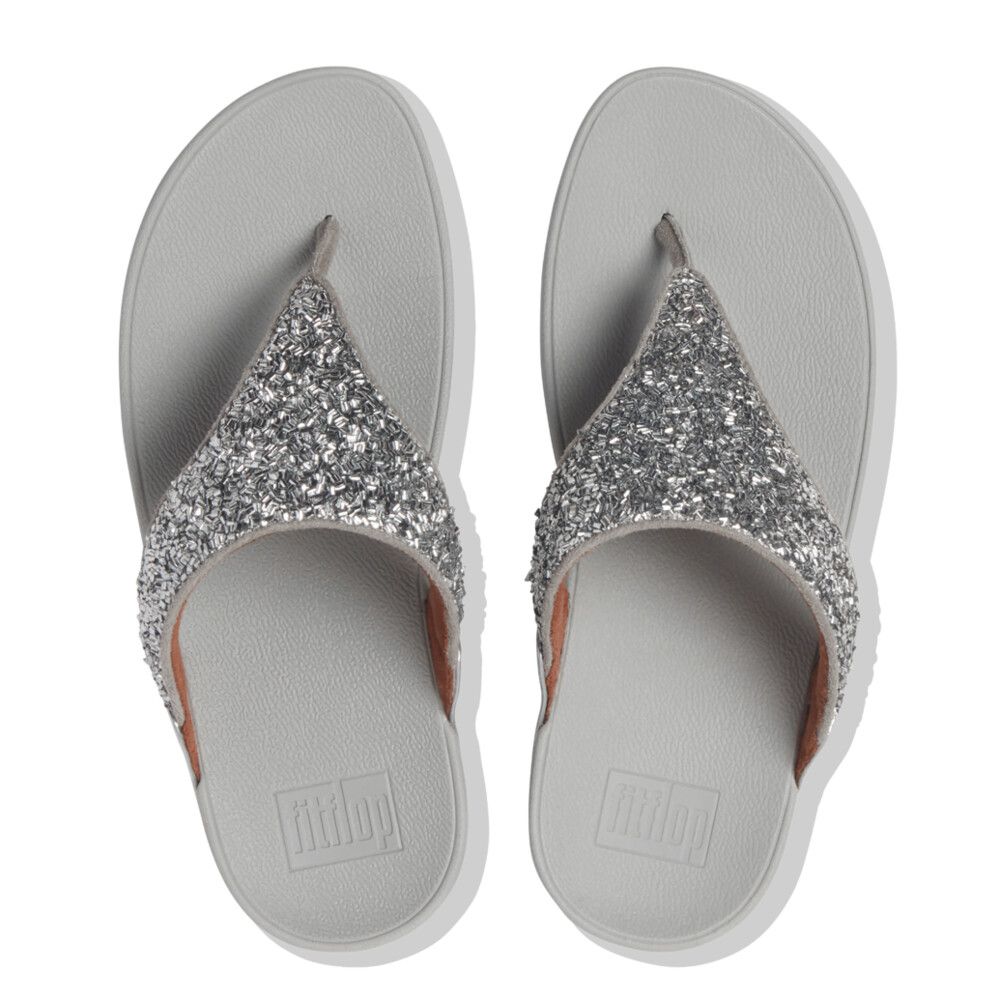 Fitflop Ladies Lulu Shimmer Foil In Silver
