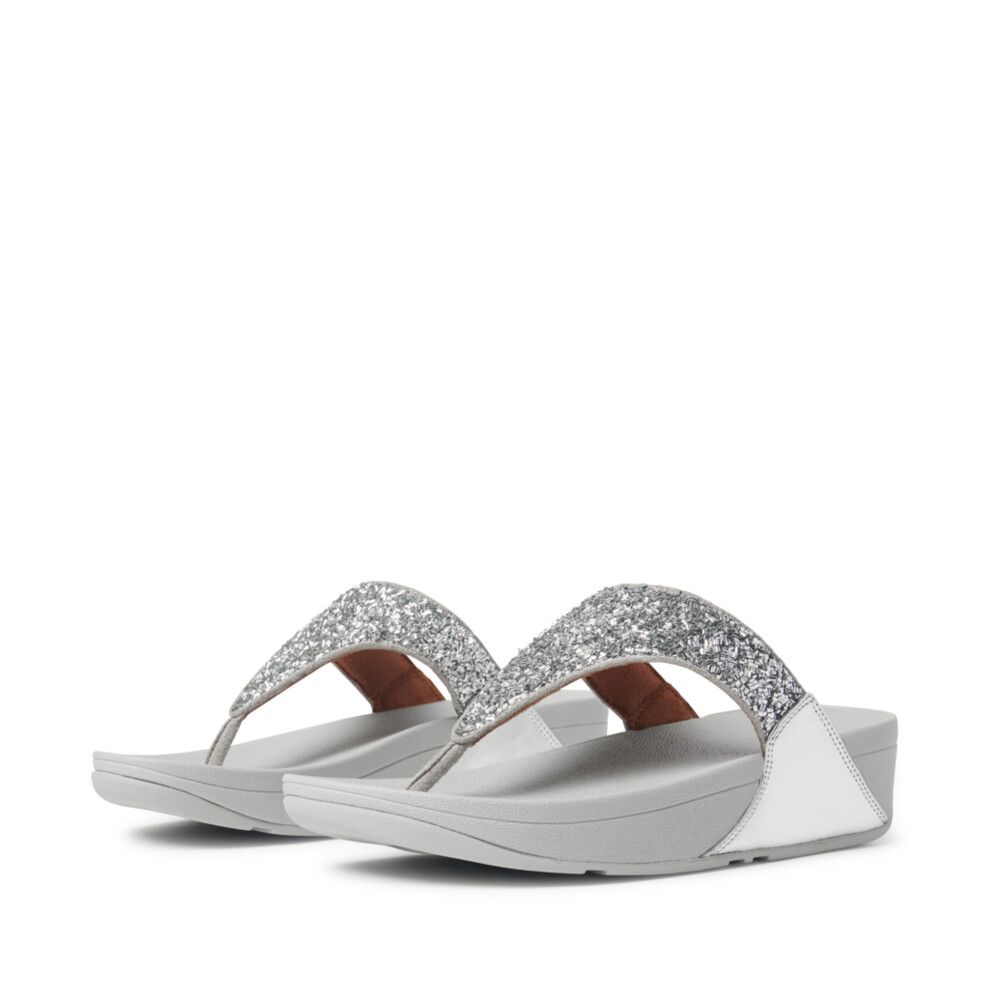 Fitflop Ladies Lulu Shimmer Foil In Silver