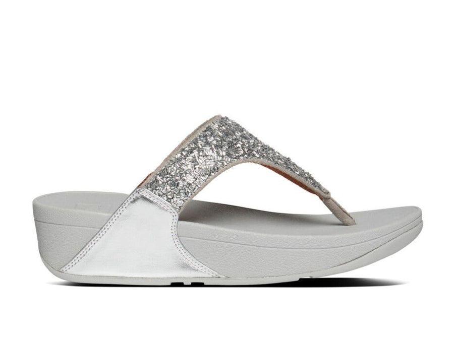 Fitflop Ladies Lulu Shimmer Foil In Silver
