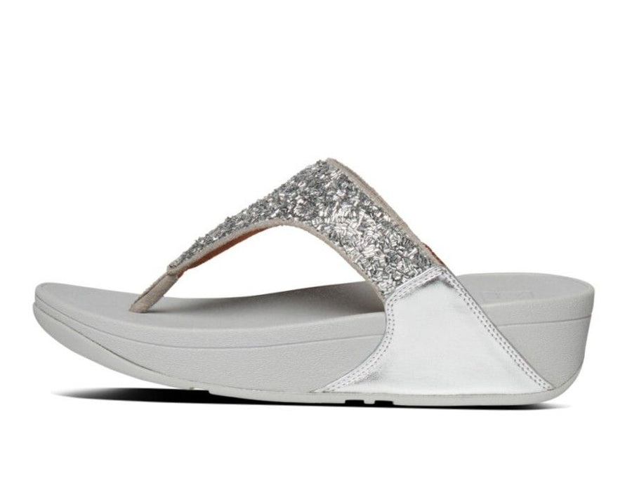 Fitflop Ladies Lulu Shimmer Foil In Silver