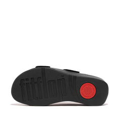 Fitflop Ladies Adjustable Leather Slides In Black