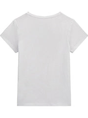 Guess Girls Short Sleeve Pink Beaded  Logo T-Shirt