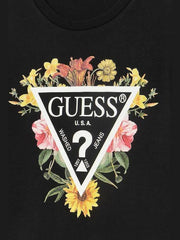 Guess Girls 3/4 Sleeve Dress In Black