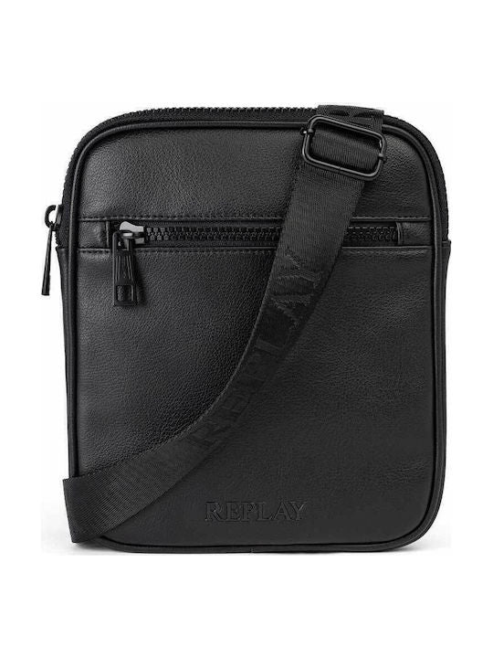 Replay Mens Shoulder Bags In Black