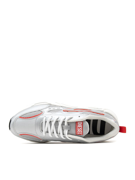 Diesel Mens Serendipity Sport Sneakers In Silver & White