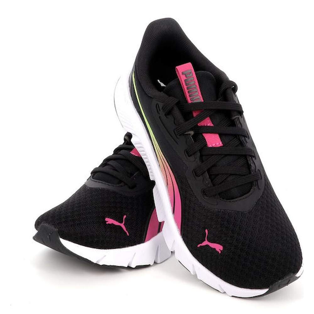Puma Girls FlexFocus Lite Mode Blaze Fade Junior Sneakers In Black/Pink Opal/White