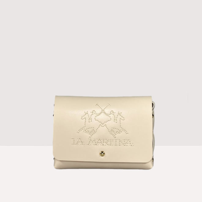 La Martina Principe Flaminia Crossbody Bag In Beige