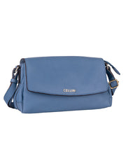 Cellini Diva Flapover Sling Denim