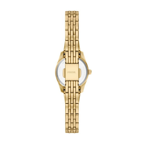 Fossil Womens Scarlette Gold Steel Watch
