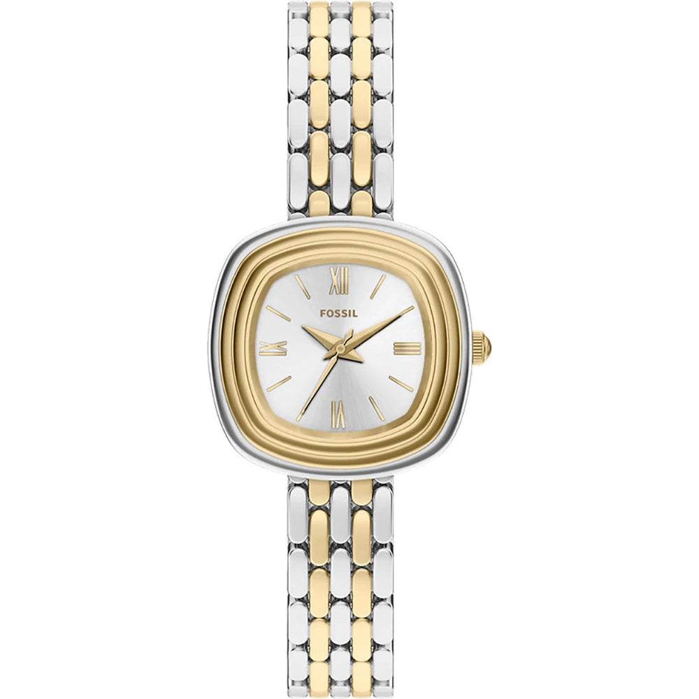 Fossil Womens  Genevive 3 Handed Watch Inn Golf & Silver