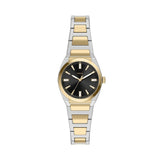 Fossil Everette  lack Dial  Watch For Women In Gold & Silver