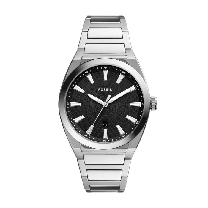 Fossil Everett Three-Hand Date Stainless Steel Men'S Watch