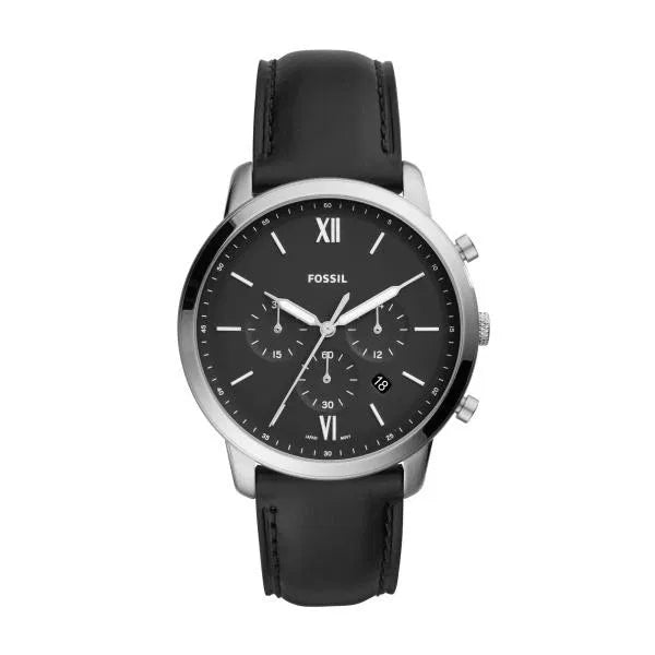 Fossil Neutra Chrono Blk Lthr
