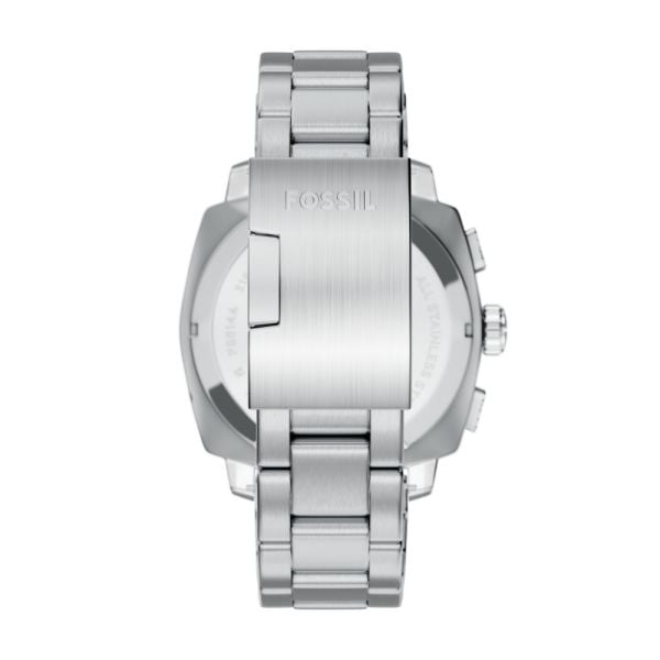 Fossil Machine Silver/Brown Stainless Steel