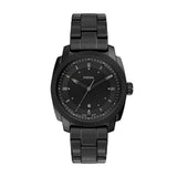 Fossil Mens Machine 3 Hand Watch In Black