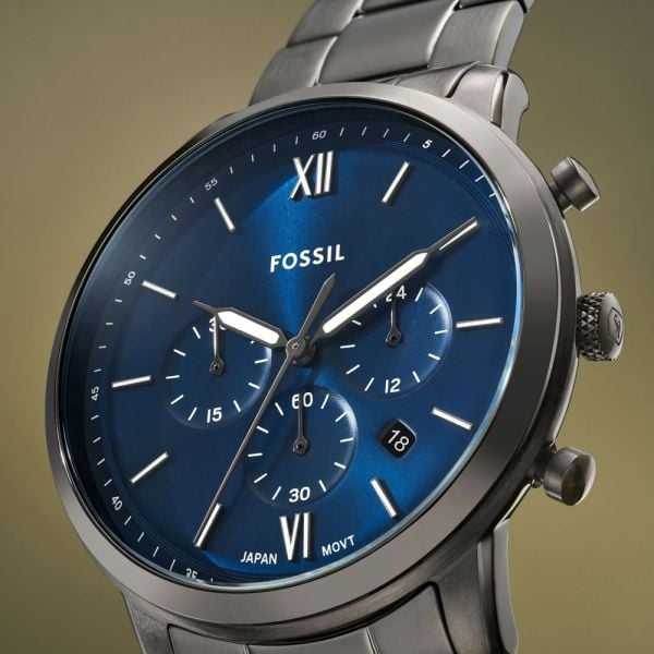 Fossil Blue Dial Watch For Men