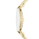 Fossil Mens Minimalist 3 Hand Gold Dial Watch In Gold