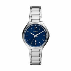 Fossil Ashyton Dress Silver And Blue Watch