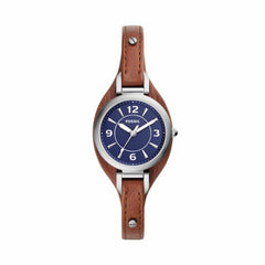 Fossil Carlie Brown Leather Watch