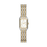 Fossil Womens Raquel Stainless Steel Two Tone Watch In Gold And Silver