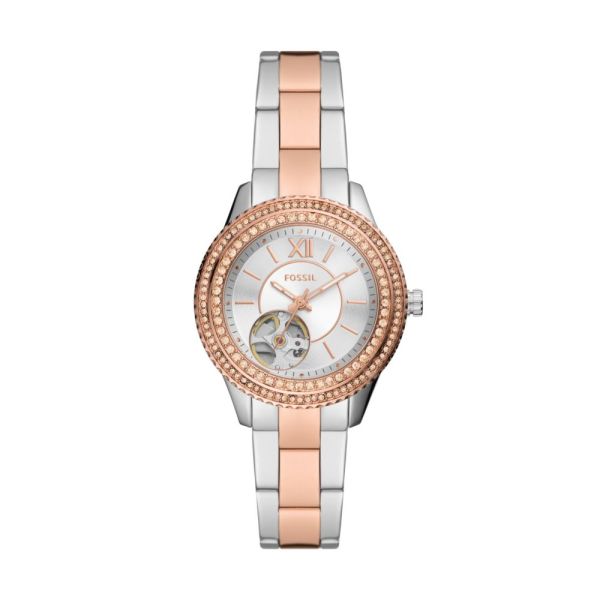 Fossil Stella Auto 2-Tone Watch